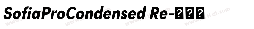 SofiaProCondensed Re字体转换 SofiaProCondensed Re字体转换